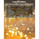 20 Pack Fairy Lights Battery Operated, 3.3ft 20 LED Mini String Lights Twinkle Lights Copper Wire Firefly Starry Lights for Mason Jars Wedding Party Christmas Centerpiece Table Decorations, Warm White - Image 3