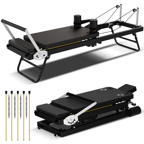 Foldable Pilates Reformer for Home Use