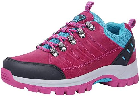 CAMEL CROWN Womens Hiking Shoes Waterproof Non-Slip Breathable Lightweight Outdoor Trail Trekking Sneaker Red