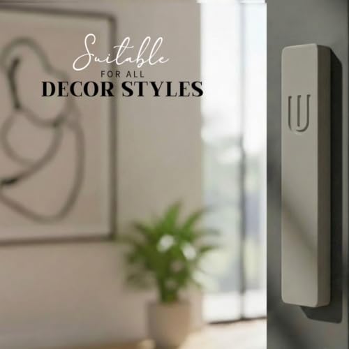 Image of SURI Mezuzah for Door with Scroll - 6 Inch Modern Mezuzah Case with Non Kosher Scroll Included, Fits up to 5 inch Scroll, Easy Adhesive Installation, Gift Box Included