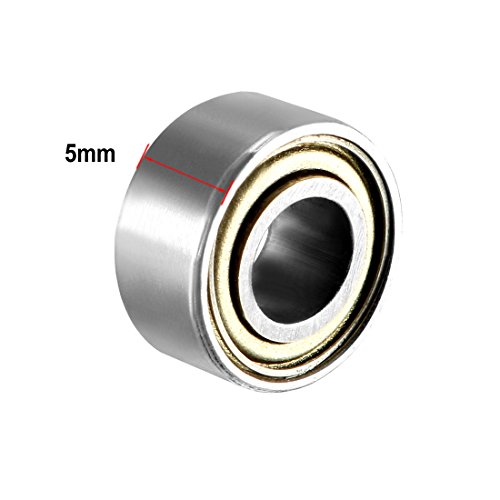 uxcell 685ZZ Ball Bearing 5mm x 11mm x 5mm Double Shielded 685-2Z Deep Groove Bearings, Carbon Steel (Pack of 20) by uxcell - Image 3