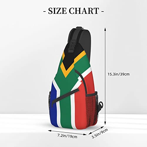Mochila bandolera Flag Sudáfrica unisex para senderismo miniatura 4