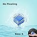 Carefree Fish Aquarium Small Super Magentic Cleaner(The Heart of The Ocean) Fish Tank Algae Scraper Fish Bowl Magnet Brush for Glass Tank No Floating