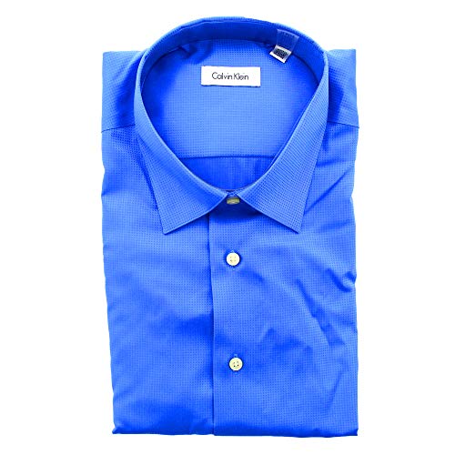 calvin klein dress shirt size chart $78 Calvin Klein 15 34/35 Men Slim-Fit Gray Long-Sleeve Non-Iron CK Dress Shirt