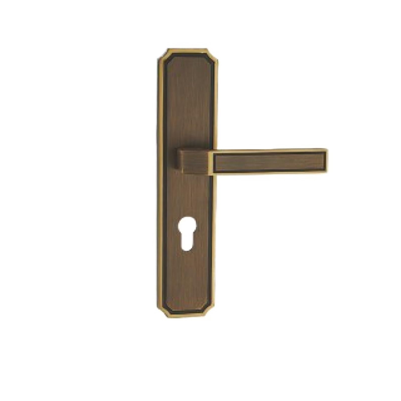 Aepqbgqj One Color Chinese Style Pure Copper Lever Door Lock For Bedroom Silent