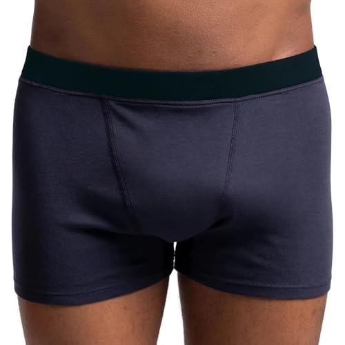 AYA | Men's Organic Pima Cotton Boxer Briefs | Navy Blue L2