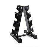 RitFit A-Frame Steel Dumbbell Rack, 3-Tier / 5-Tier / 6-Tier Hand Weights Storage Stand for Home Gym...