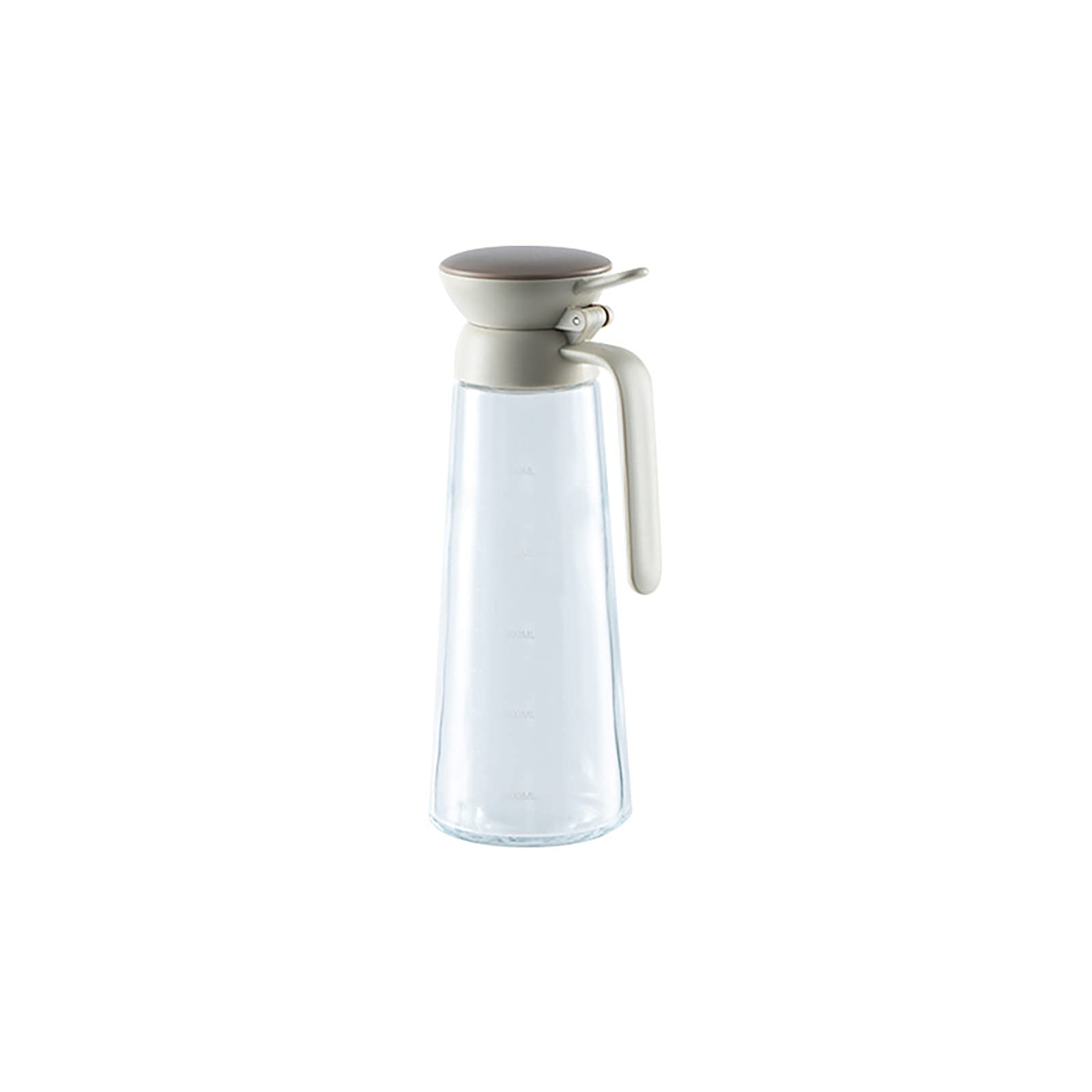 Flacon verseur sirop en verre gris anti-goutte pour stopper les tables collantes