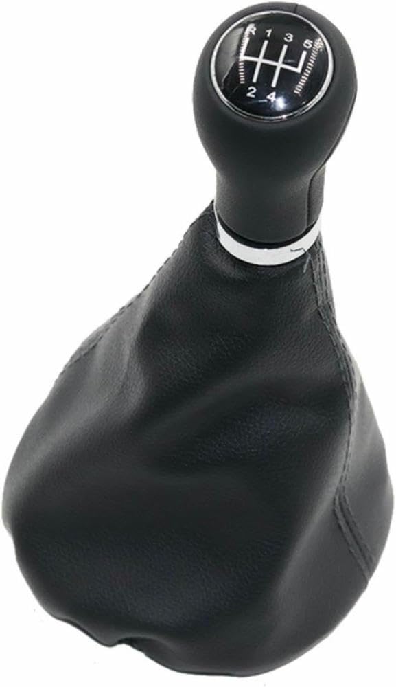 GZNBB Car Manual Gear Shift Knob Boot Cover Gaiter Lever Shifter Handle Stick, for SEAT INCA 1997-2002 12MM