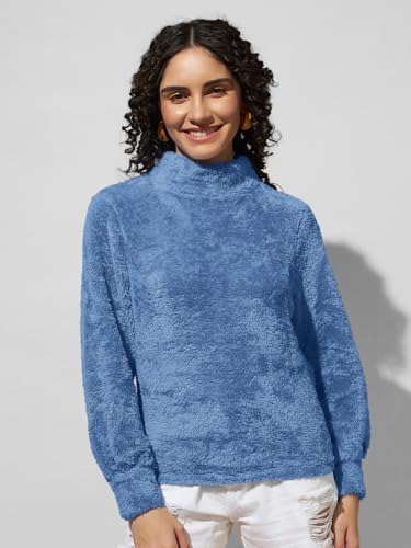 Image of THE DRY STATE Women's Fur Pull Over With High Neck