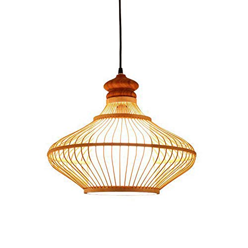 Preisvergleich Produktbild CXZ Südostasiatischen Tropical DIY Wicker Rattan Deckenleuchte Nordic Einfache Laterne Kronleuchter Pendelleuchte Hotel Dining Room Bambus Weberei Lampshade E27 Höhenverstellbar