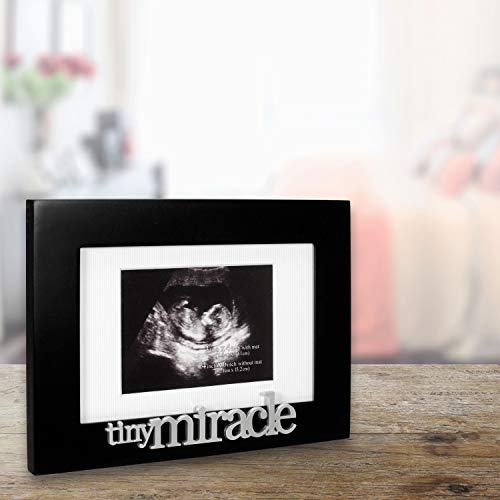 Malden International Designs Expressions Tiny Miracles Matted Picture Frame, 3X4/4X6, Black #TOP3
