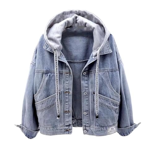 Veste en Jean pour Femmes à capuche GUOYUXIAO, le cardigan long parfait pour vos sorties