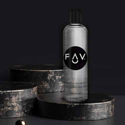 Image of FAV Water Based Anal Lube, Slippery and Rich Backdoor Personal Lubricant to Enhance Sex, for Men, Women, Couples, Toy Friendly and Condom Compatible, 12 Fl Oz
