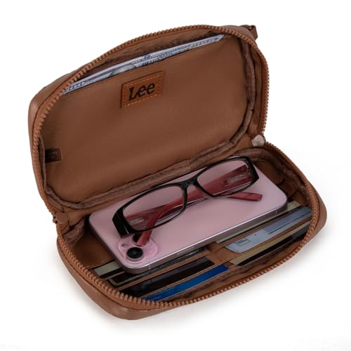 Image of x Lee Dual Wristlet Wallets for Women, Puffer Crossbody Wallets Purse with Phone Pocket & Zipper Closure