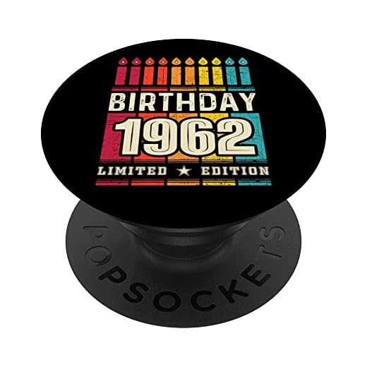 1962 Popsocket para teléfono, edición limitada 1962 cumpleaños 1962 PopSockets PopGrip Intercambiable