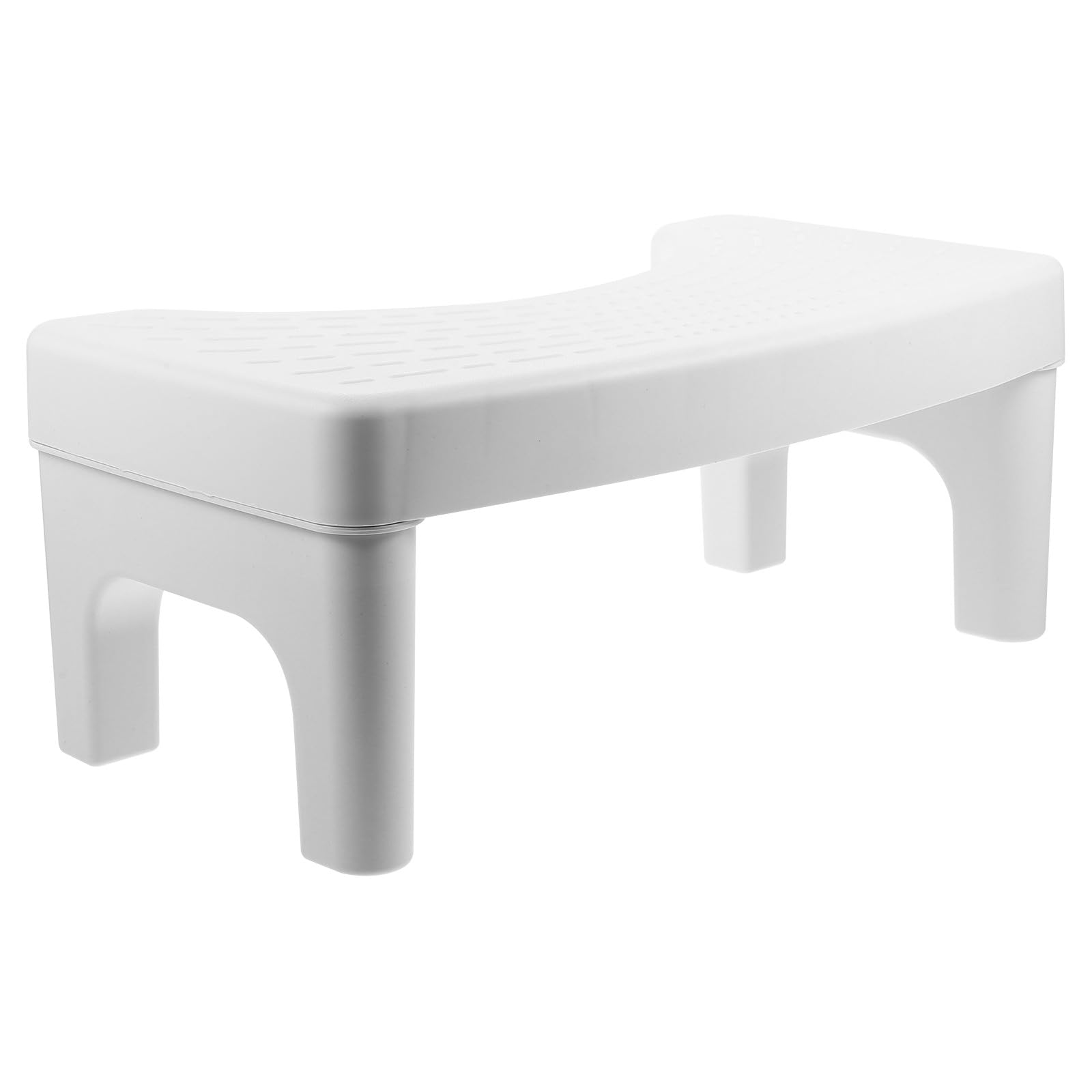 Sgabello per Wc Antiscivolo in Plastica Resistente, Poggiapiedi Ergonomico Compatto per Adulti, Supporto per Toilette in Casa, Hotel e Bagni Pubblici, Ausilio la Mobilità