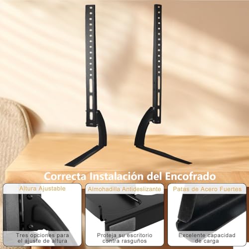 Reviews de Mesas y soportes para TV los mejores 10. 21 Mesas y soportes para TV marca QILOFU (3)