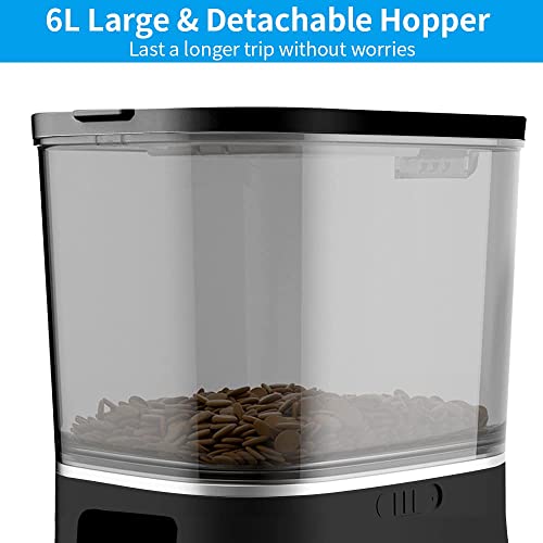 Automatic Cat Feeders, 203OZ/6L/25CUPS Automatic Dog Feeder, Microchip Auto Cat Feeder with SUS304 Stainless Steel Bowl… - Image 3