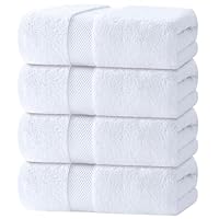 Algopix Similar Product 4 - White Classic Luxury Bath Towels Set of