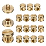 QUARKZMAN 15er-Set Chicago-Schraube M4x3mm 8mm Gold Flachkopf