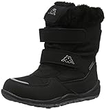 Profilsohle Kappa Mädchen GURLI TEX Kids Stiefeletten, Schwarz (Black/Silver 1115), 39 EU