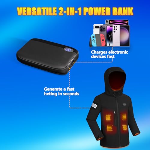Tewiky Battery Pack For Heated Vests And Heated Jackets