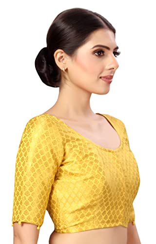 Image of Studio Shringaar Women's Polyester Elbow length sleeves Blouse