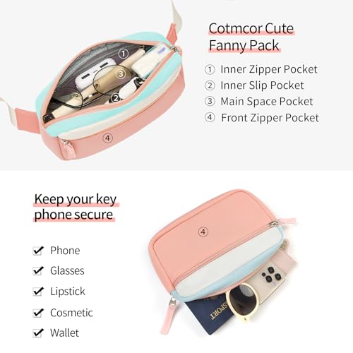 Image of Fanny Pack Birthday Gifts for Teen Girls 7-13, Kids Crossbody Belt Bag | Back to School Gifts, Cute Preppy Girl Fashion Accessories with Adjustable Strap, Trendy Stuff for Travel & Dorm Essentials