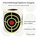 Framendino, 2 Pack Splatter Target Stickers Roll 3 Inch 500 Pack Self Adhesive Reactive Paper for Practice