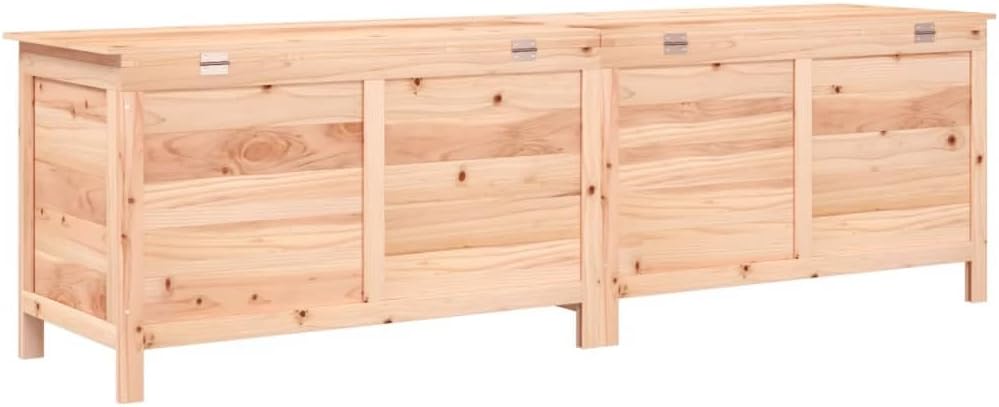 Patio Storage Box 78.1"x19.7"x22.2" Solid Wood Fir,Durable Solid Fir Wood Patio Storage Box for Outdoor Cushions and Accessories Storage Boxes, Patio Furniture