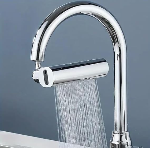 SHIVAARO 4 in 1 Waterfall Kitchen Faucet - 360° Swivel Faucet Extender for Kitchen Sink | Splash-Proof Faucet Head Replacement | Ideal for Washing Fruits & Vegetables (Pack of 1)-image-15