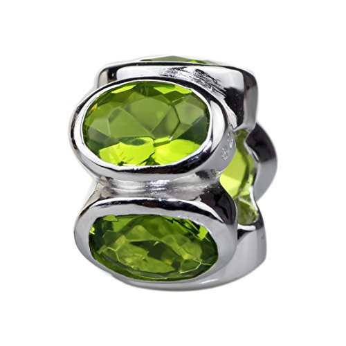 Perline con distanziale Hunter ovale in argento