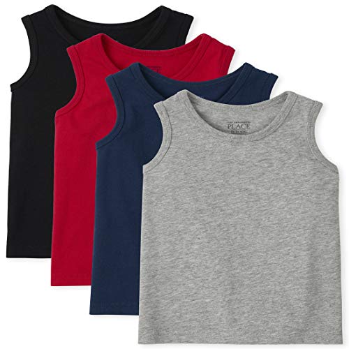 toddler boy tank tops - The Children's Place Toddler Boys Tank Top 4-Pack, Multi CLR, 12-18 Months