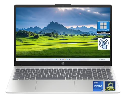 Image of HP 2025 15.6" HD Touchscreen Business Laptop 32 GB RAM,1TB SSD, Intel Core i7-1355U, Backlit KB, WiFi 6, Bluetooth 5.3, Natural Silver, Win 11 Pro
