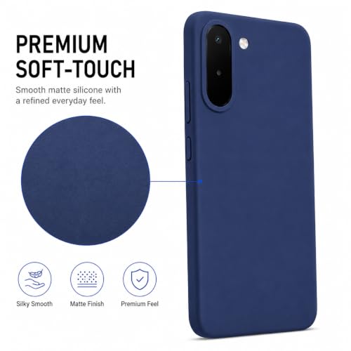 Image of FIRST MART Matte Silicone Back Cover for OnePlus N6x - Blue