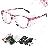 MOPQAWRV 花粉症 メガネ 花粉 症 かふんしょうのメガネ 両面曇り止めレンズ 【特許あり ドライアイ症状緩和 ブルーライトカット】 曇らない 花粉メガネ 飛沫防止メガネ 花粉用 花粉症用 花粉対策 メガネ 花粉症予防メガネ レディース メンズ 花粉防止メガネ 花粉症メガネ めがね ゴーグル 眼鏡 保護 防塵