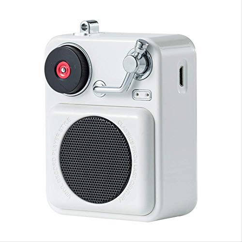 Subwoofer Bluetooth Blanc avec batterie USB 1000mAh longue durée
