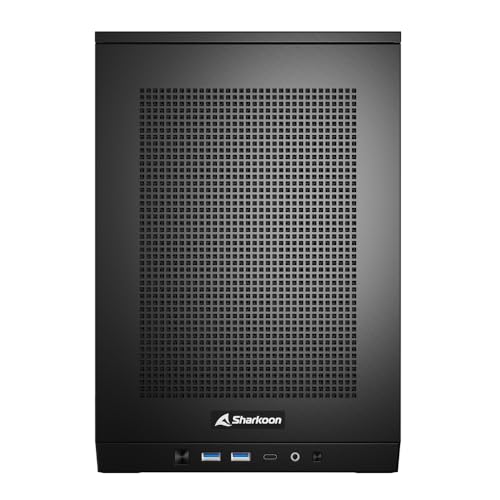 Sharkoon Rebel C20 ITX Mini-ITX Gabinete, Compatible con layouts vertical y horizontal, Soporta radiador de 360 mm miniatura 7