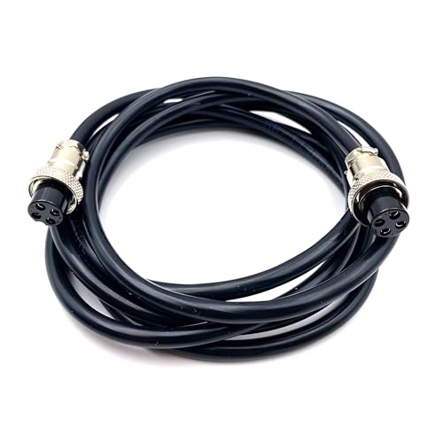 Cable conector GX12 4 pines hembra 2 m metálico miniatura 4