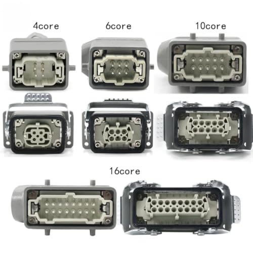 Enchufe aéreo rectangular HDC 16A con conector de carga pesada de 20 líneas 4