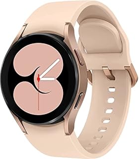 Samsung Galaxy Watch4 BT, Runde Bluetooth Smartwatch, Wear OS, dreh-Bare Lünette, Fit-nessuhr, Fitness-Tracker, 40 mm, Pink Gold (Deutche Version)
