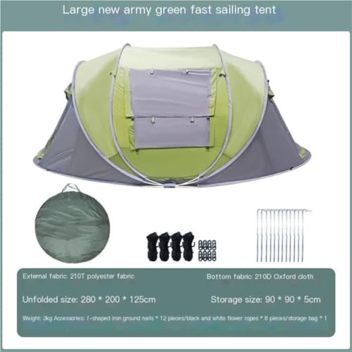 Carpa portátil y ligera para camping al aire libre miniatura 2