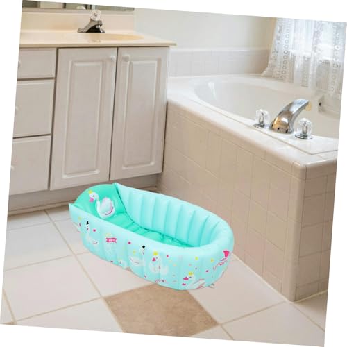 Bañera inflable para niños pequeños recién nacidos diseño portátil 6