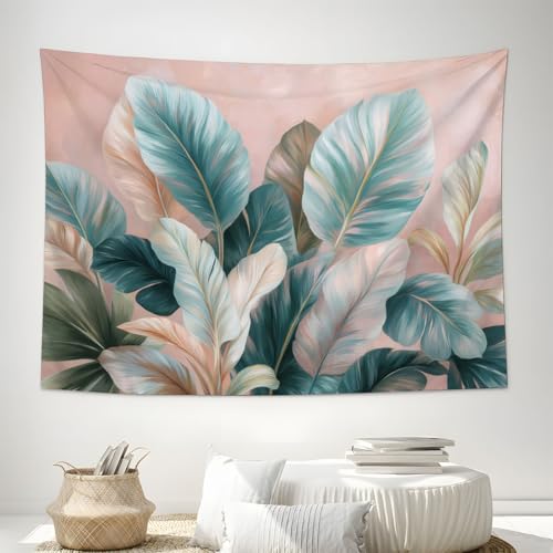 Tapisserie murale aquarelle pour masquer un mur nu sans peindre