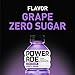 POWERADE ZERO, Zero Calorie Electrolyte Enhanced Sports Drinks, Grape, 20 fl oz, 24 Pack