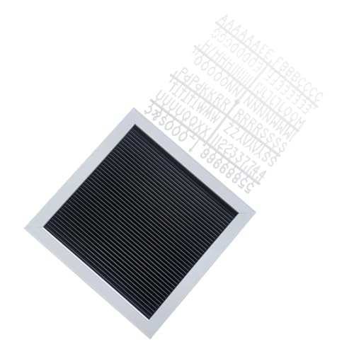 KALLORY Small Wooden Message Board Reusable Notice Board Framed Letters for Baby Announcements