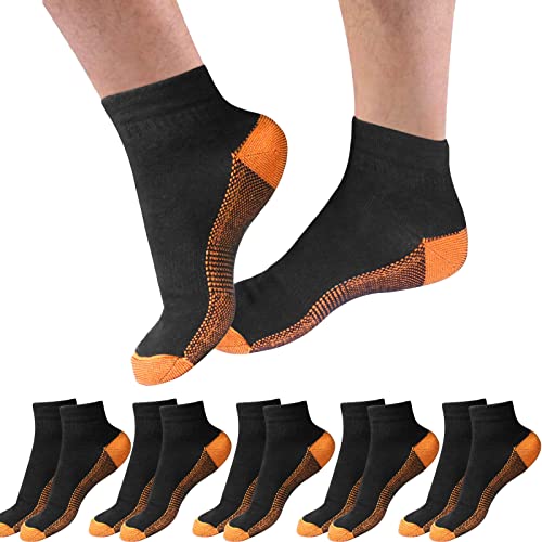 Image of Cooper Foot Compression Socks - Plantar Fasciitis Socks for Arch Ankle Support, Foot Pain Relief Circulation