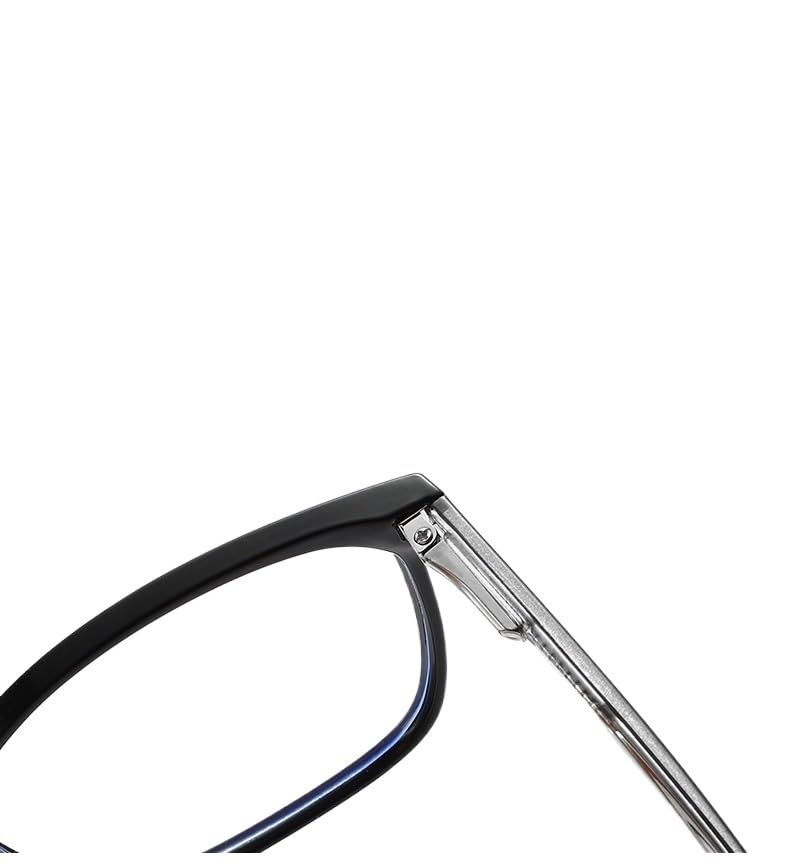 Nietłukące się okulary do czytania z niebieską blokadą światła, duże prostokątne okulary z ramką TR, łagodzą zmęczenie podczas czytania na komputerze.