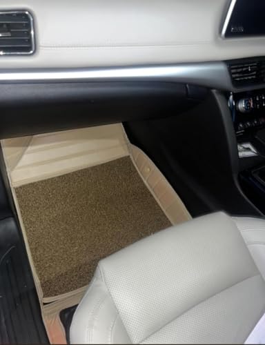 Image of 10D Premium Leatherette Car Foot Mat for Nissan xtrail 7seater 2024 onw| Luxurious & Elegant Look | 100% Waterproof and Dust Proof | Custom Fitted 10D Car Floor Tray Mat -Full Biege